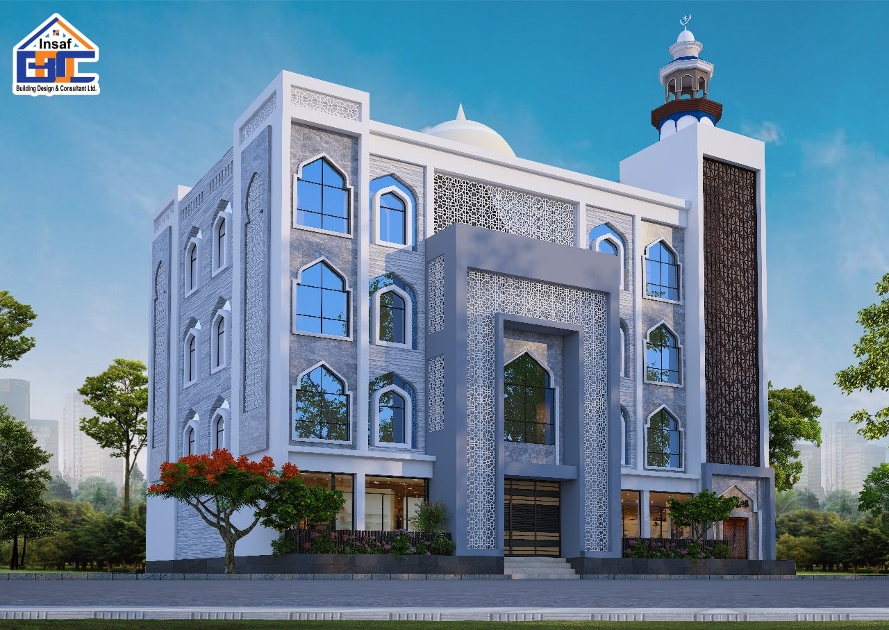 Mosque design by insaf building design & consultant ltd